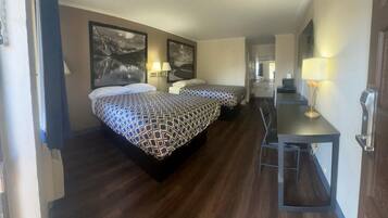 Blackout curtains, free WiFi, bed sheets