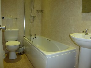 Free toiletries, hair dryer, towels