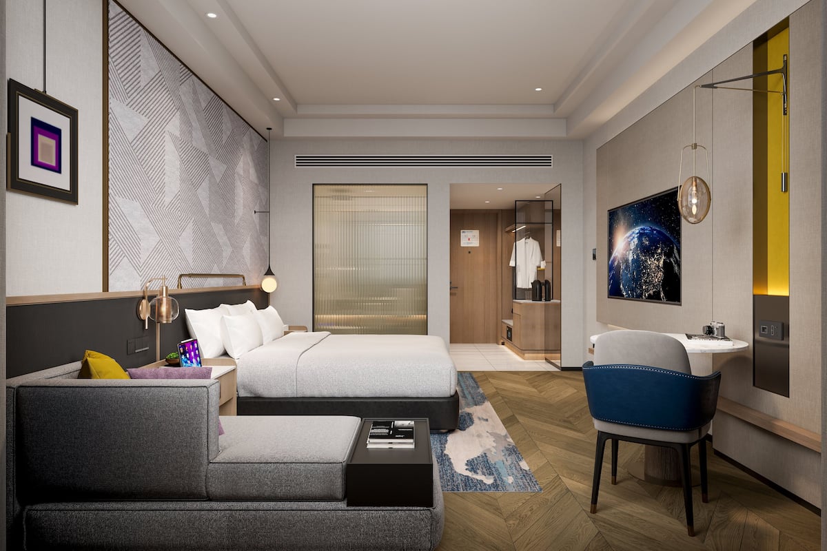 minibar, in-room safe, desk, iron/ironing board