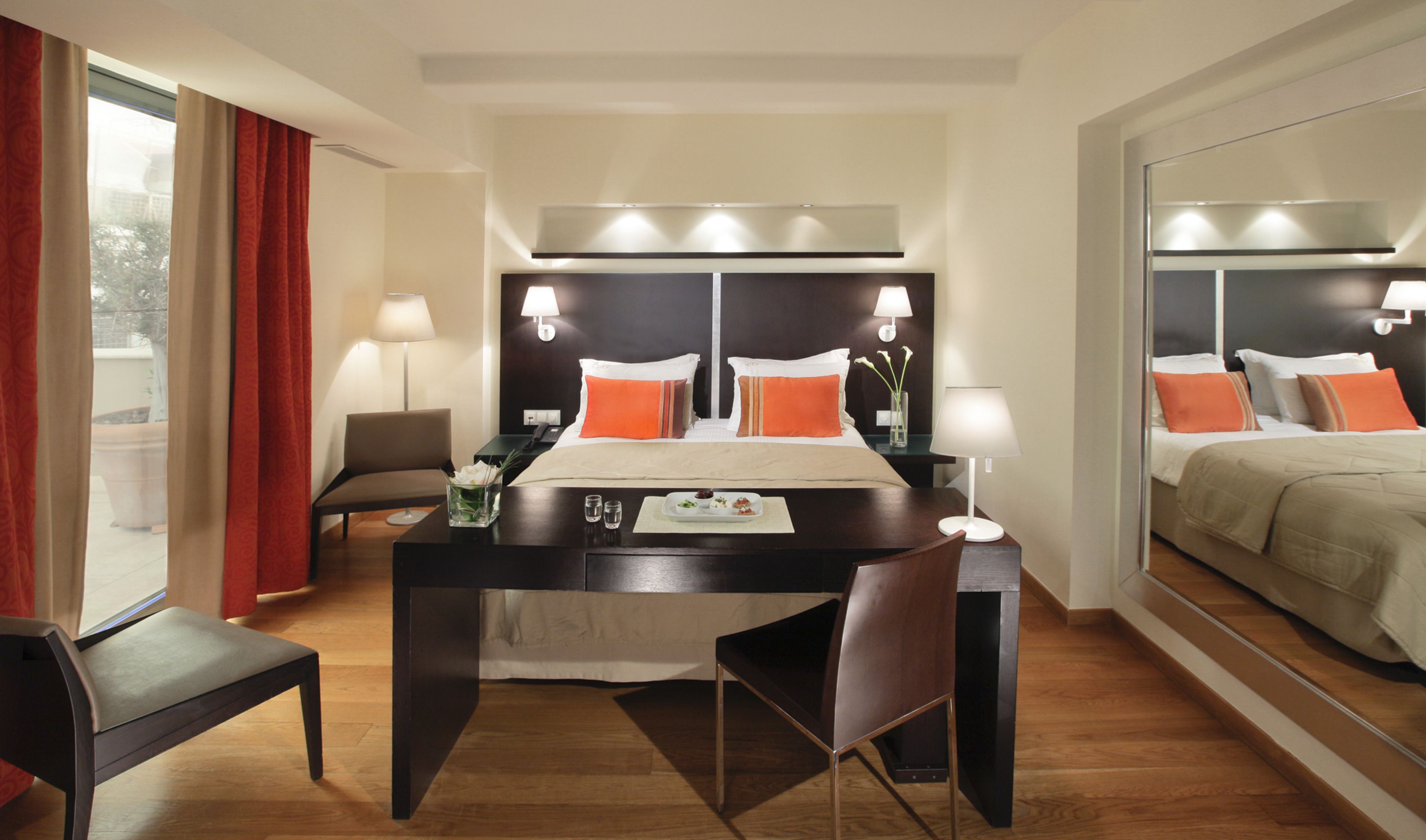 basic suite (acropolis view) | egyptian cotton sheets, premium bedding, minibar, in-room safe