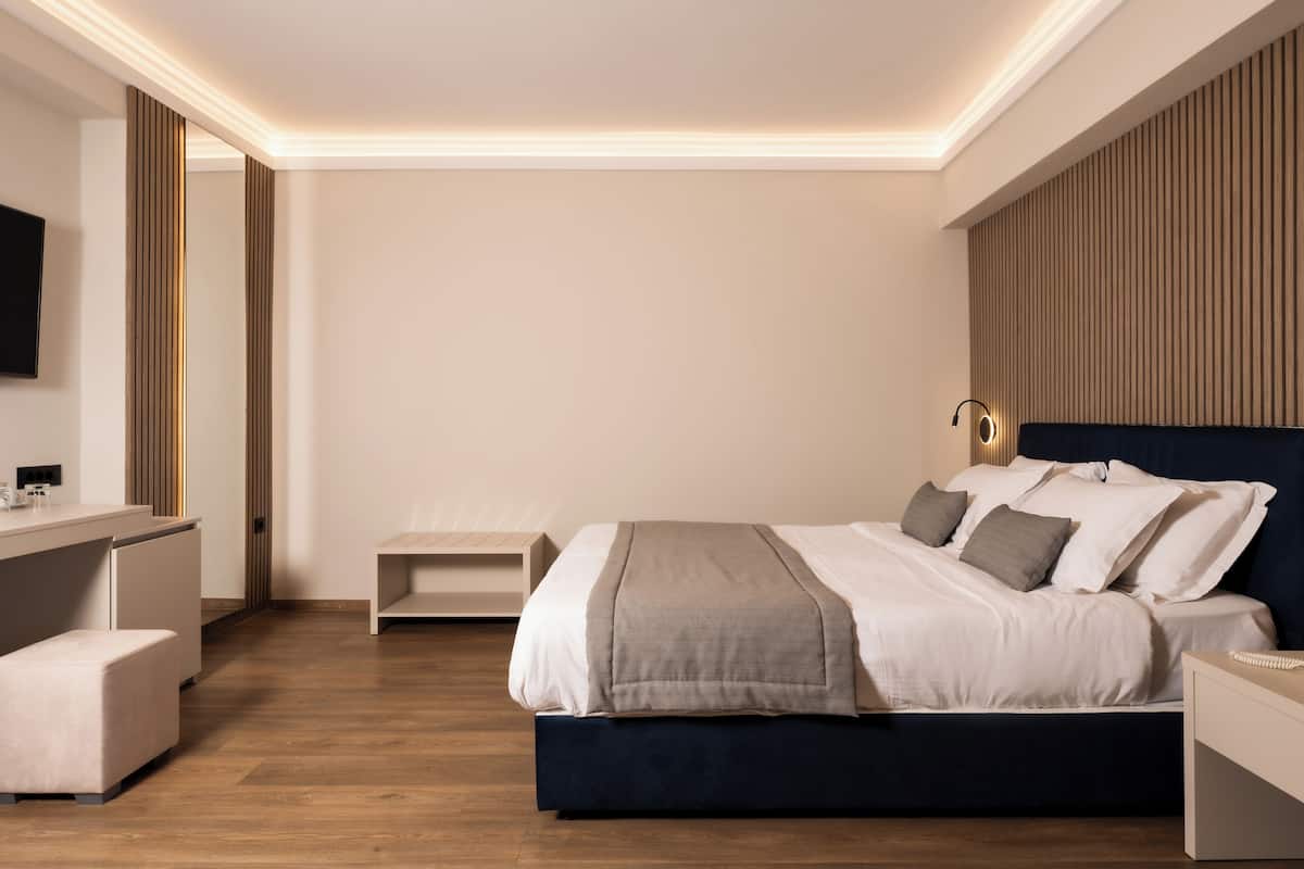 家庭客房, 海景 | 意大利 Frette 床單、高級寢具、Tempur-Pedic 床墊、迷你吧