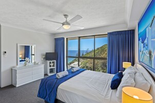 Down comforters, individually decorated, individually furnished, desk