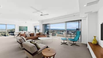 4 Bedroom Penthouse Oceanview Roof Top | Living area | TV, DVD player
