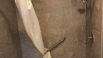 Room, 2 Queen Beds, Accessible, Non Smoking | Bathroom shower