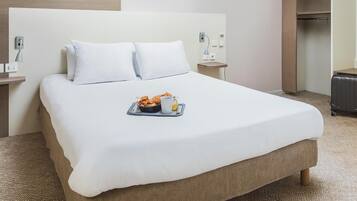 Blackout curtains, soundproofing, free cots/infant beds