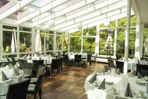 Dinner served, local and international cuisine