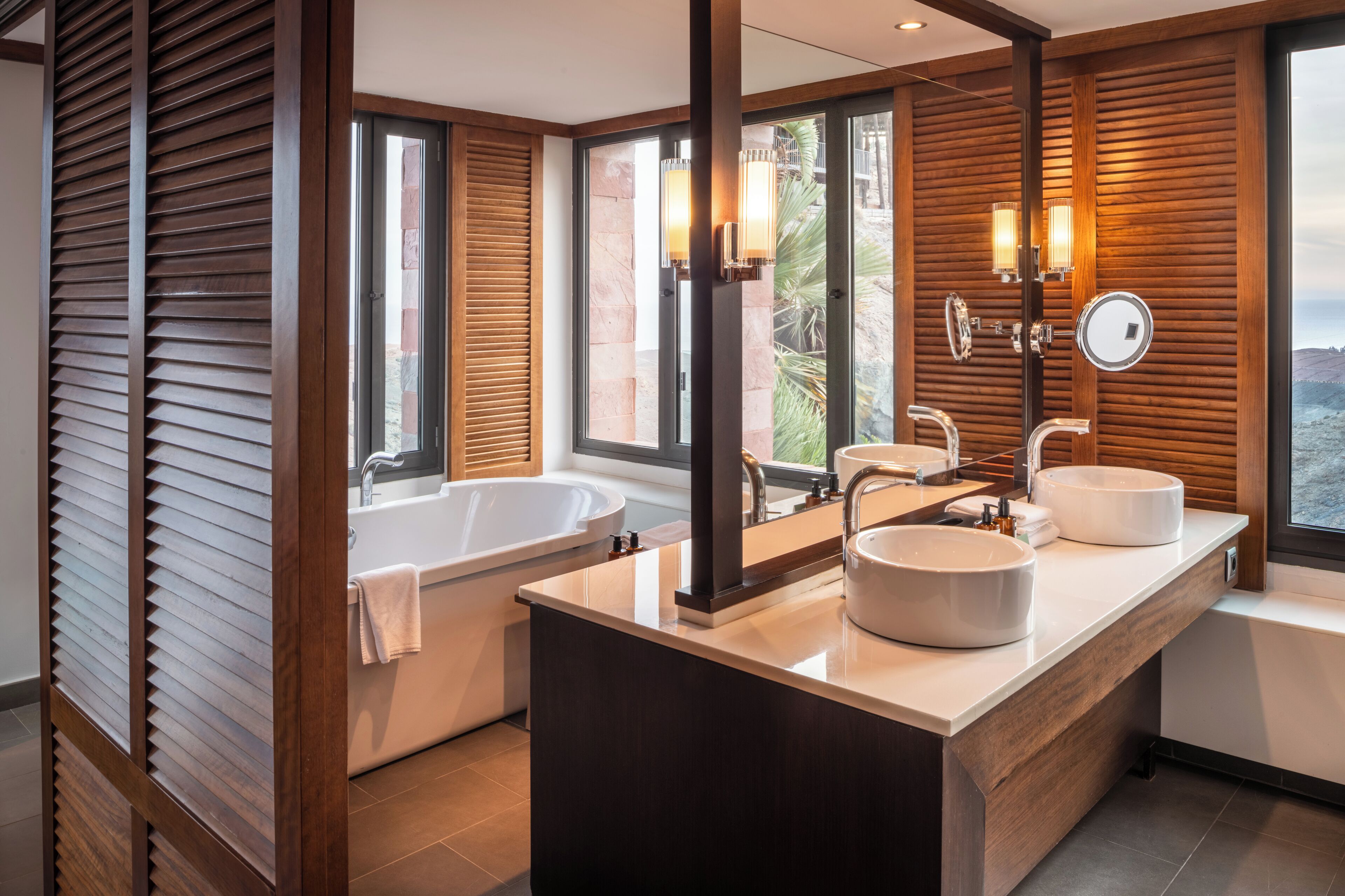 eco-friendly toiletries, hair dryer, bathrobes, slippers