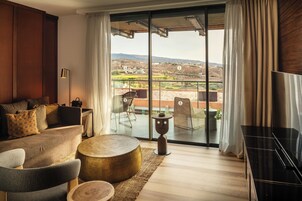 华丽套房, 高尔夫景观 | 起居区 | 电视