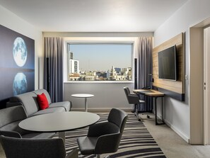 Junior Suite, 1 Double Bed | In-room safe, desk, laptop workspace, blackout curtains