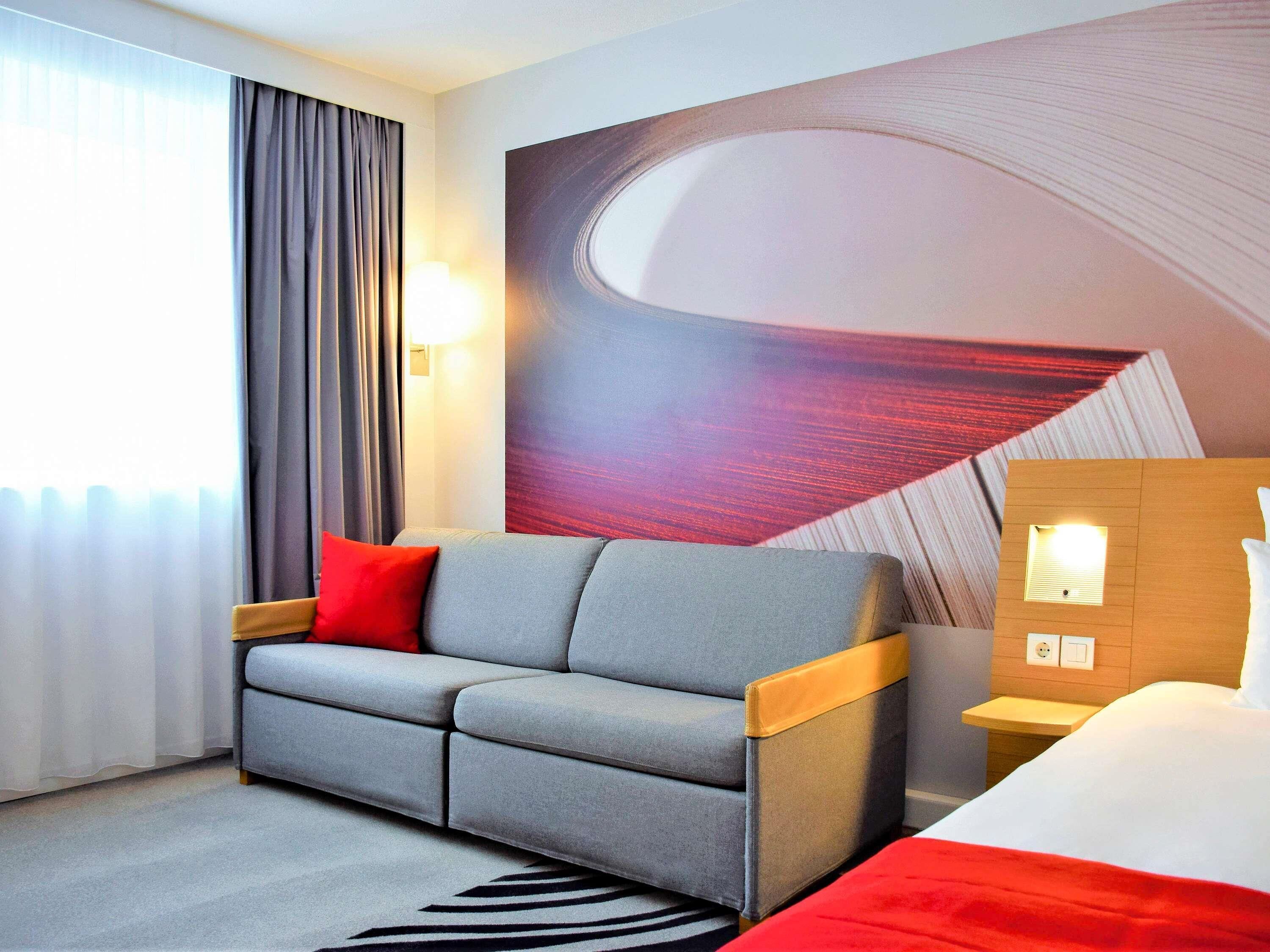 In-room safe, desk, laptop workspace, blackout drapes