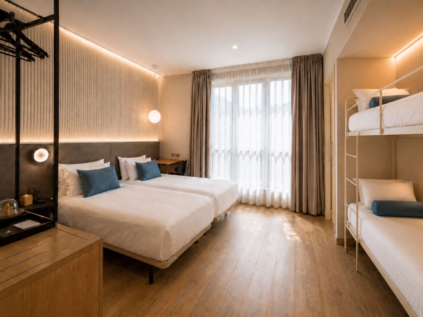 Minibar, in-room safe, desk, free WiFi