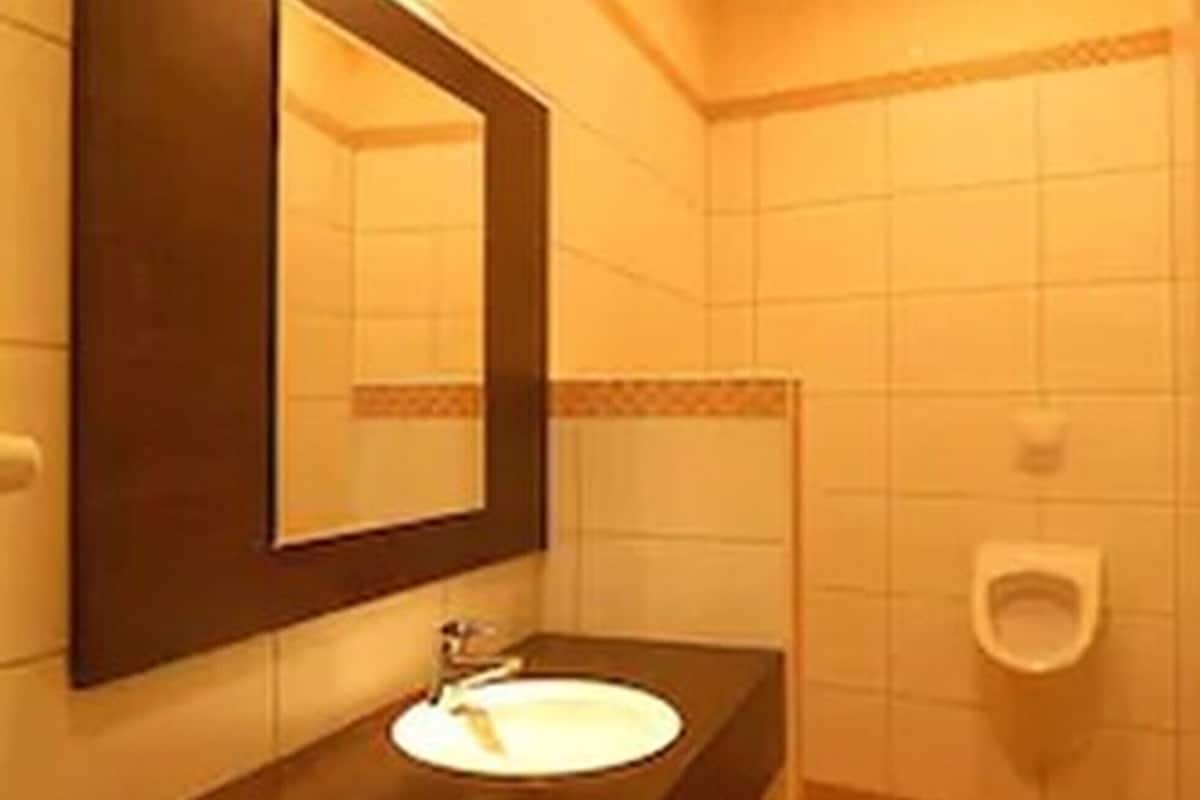 hair dryer, dressing gowns, slippers, towels