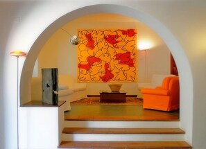 Junior Suite, Sea View | Living room - Villa Meligunis (Lipari)