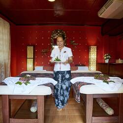Hot tub, body treatments, aromatherapy, body scrubs, facials