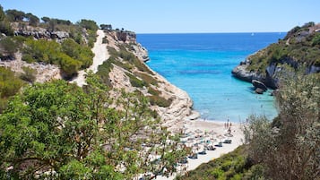 Beach nearby, free beach shuttle, sun loungers, beach umbrellas