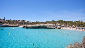 Una playa cerca, traslado desde/hacia la playa gratis