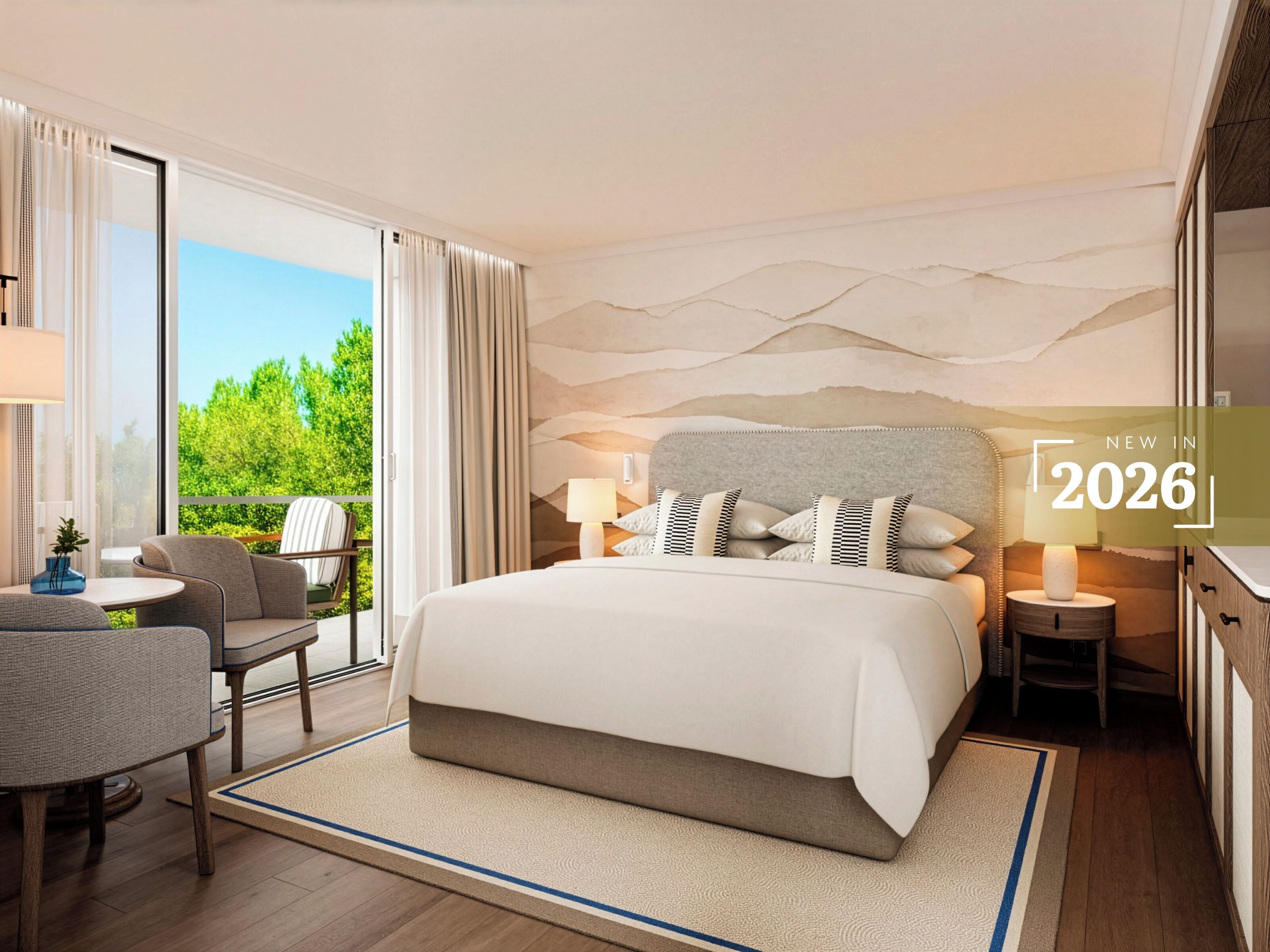 标准房, 阳台 | 1 多间卧室、迷你吧、客房内保险箱、办公桌