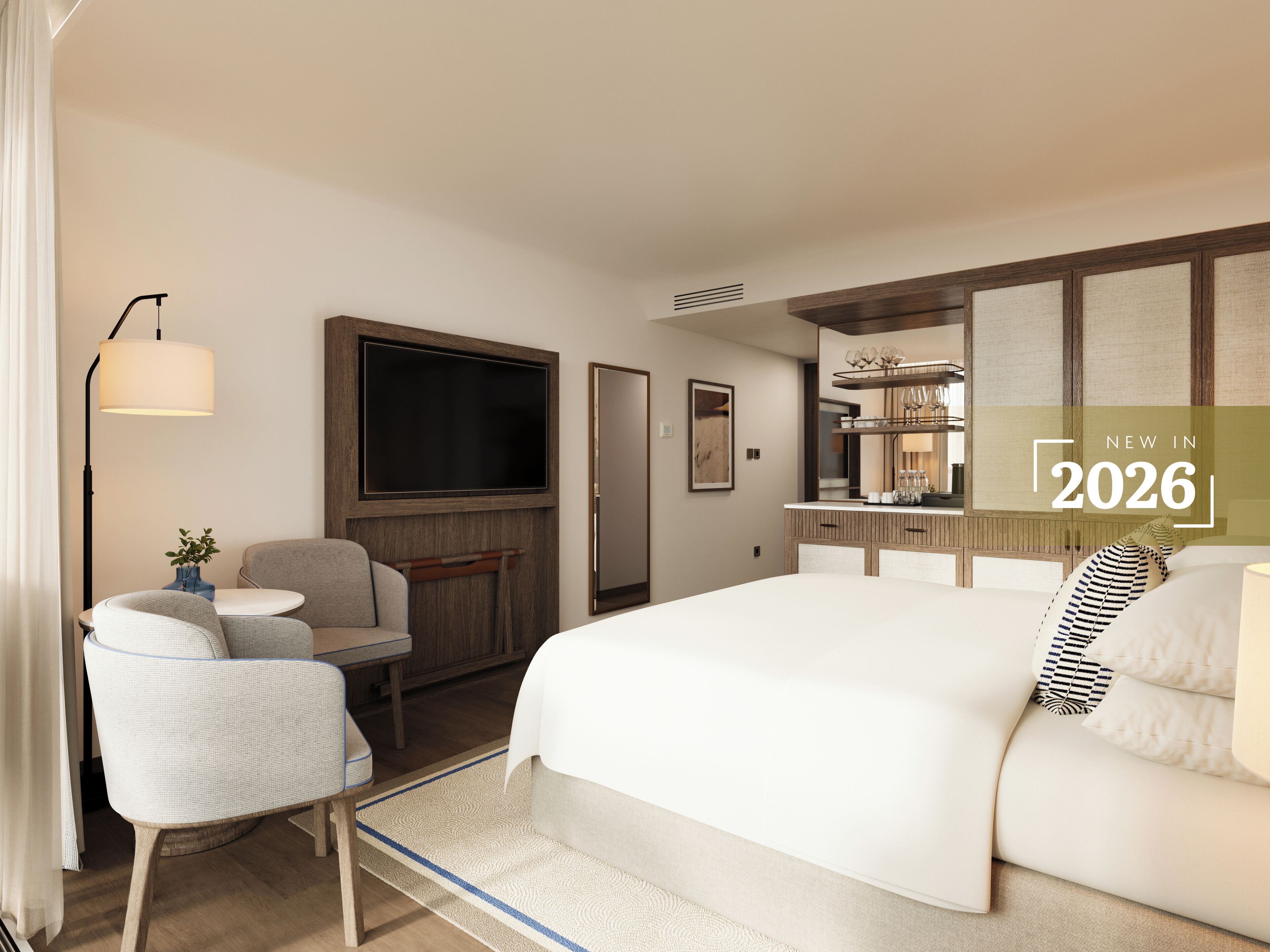 1 多间卧室、迷你吧、客房内保险箱、办公桌