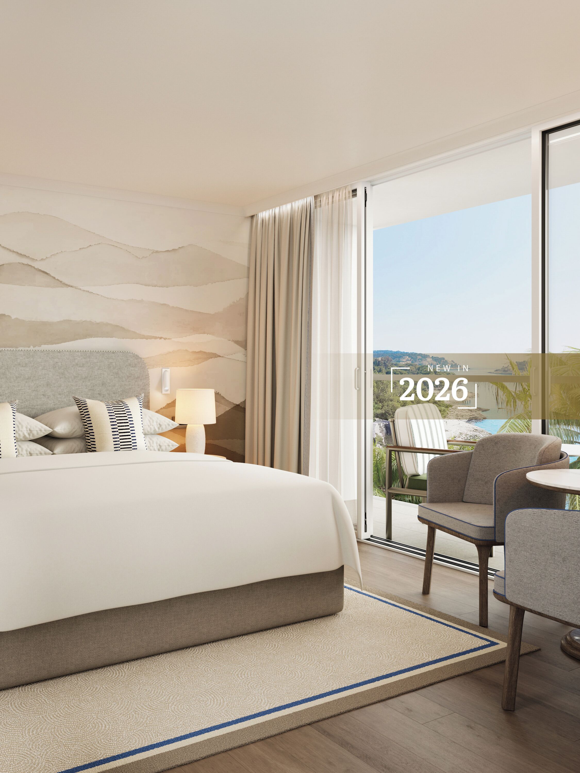 Superior-Doppelzimmer, Balkon, Meerblick | Blick vom Balkon