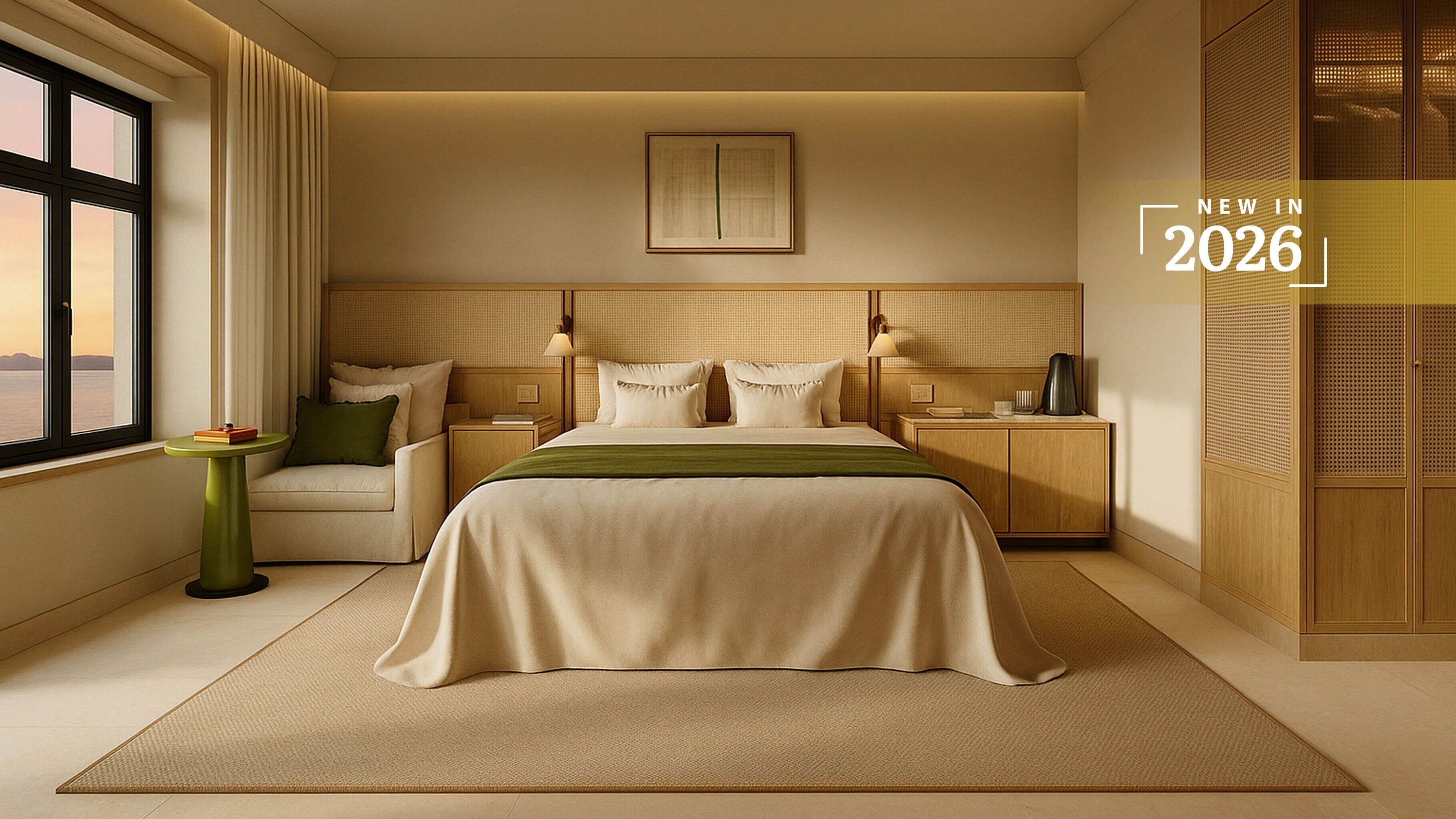 Pinus Room Sea View | Roupas de cama premium, frigobar (abastecido com alguns itens grátis)