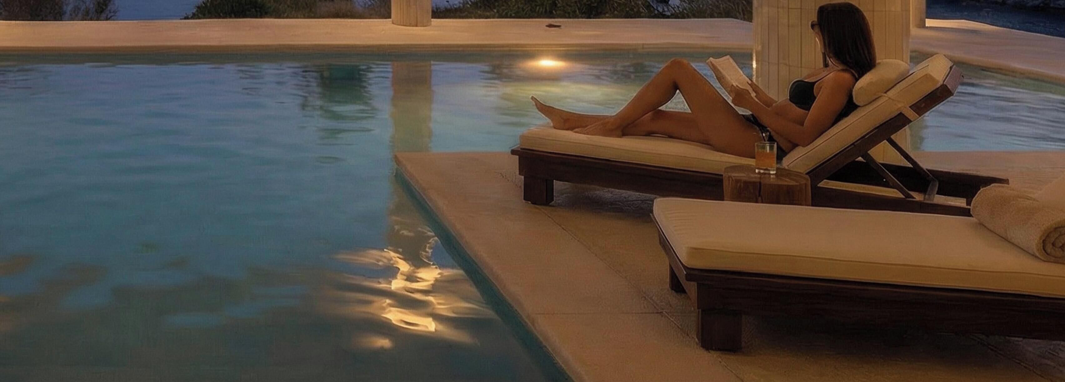 Piscine extérieure (ouverte en saison), chaises longues