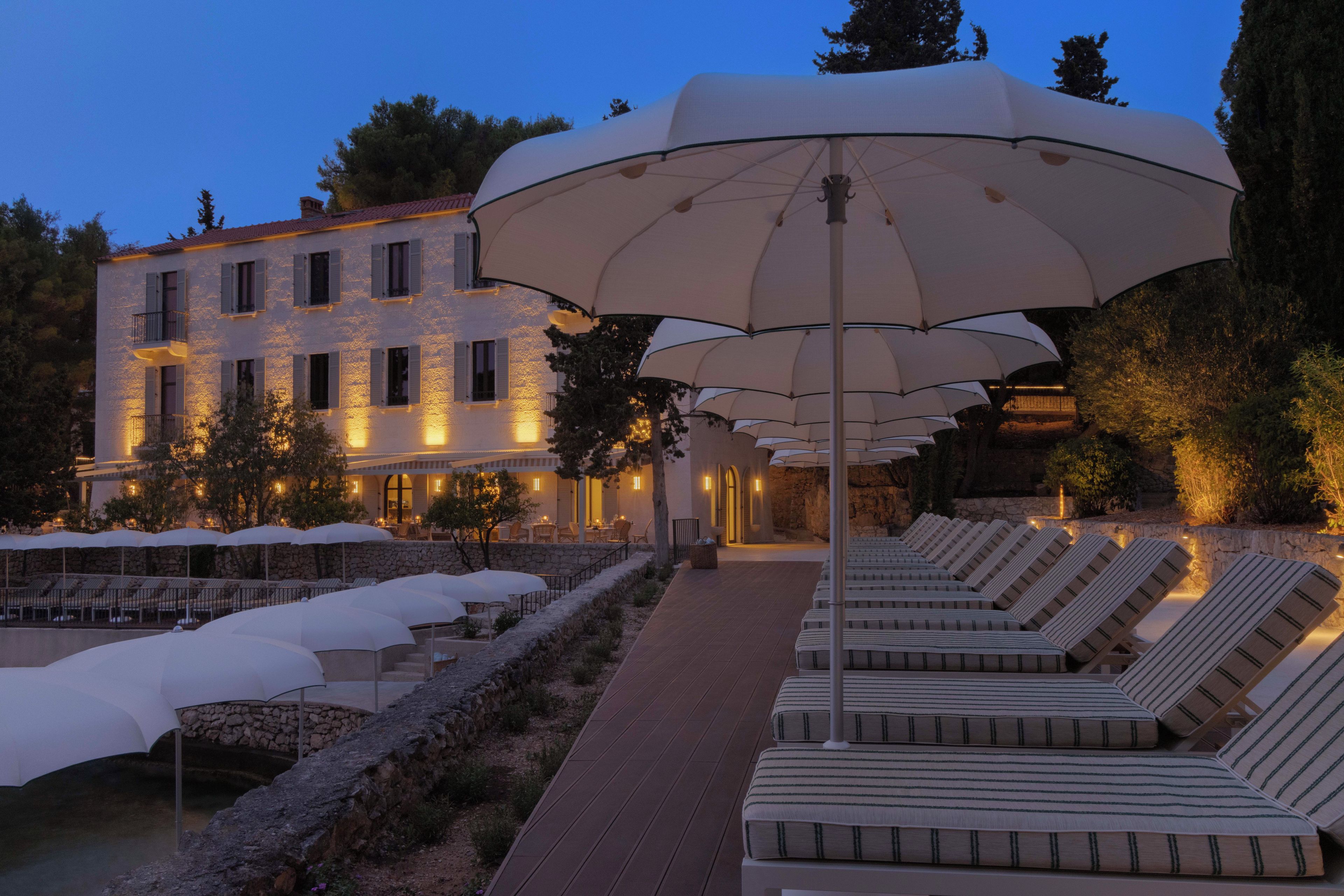 Front of property - evening/night