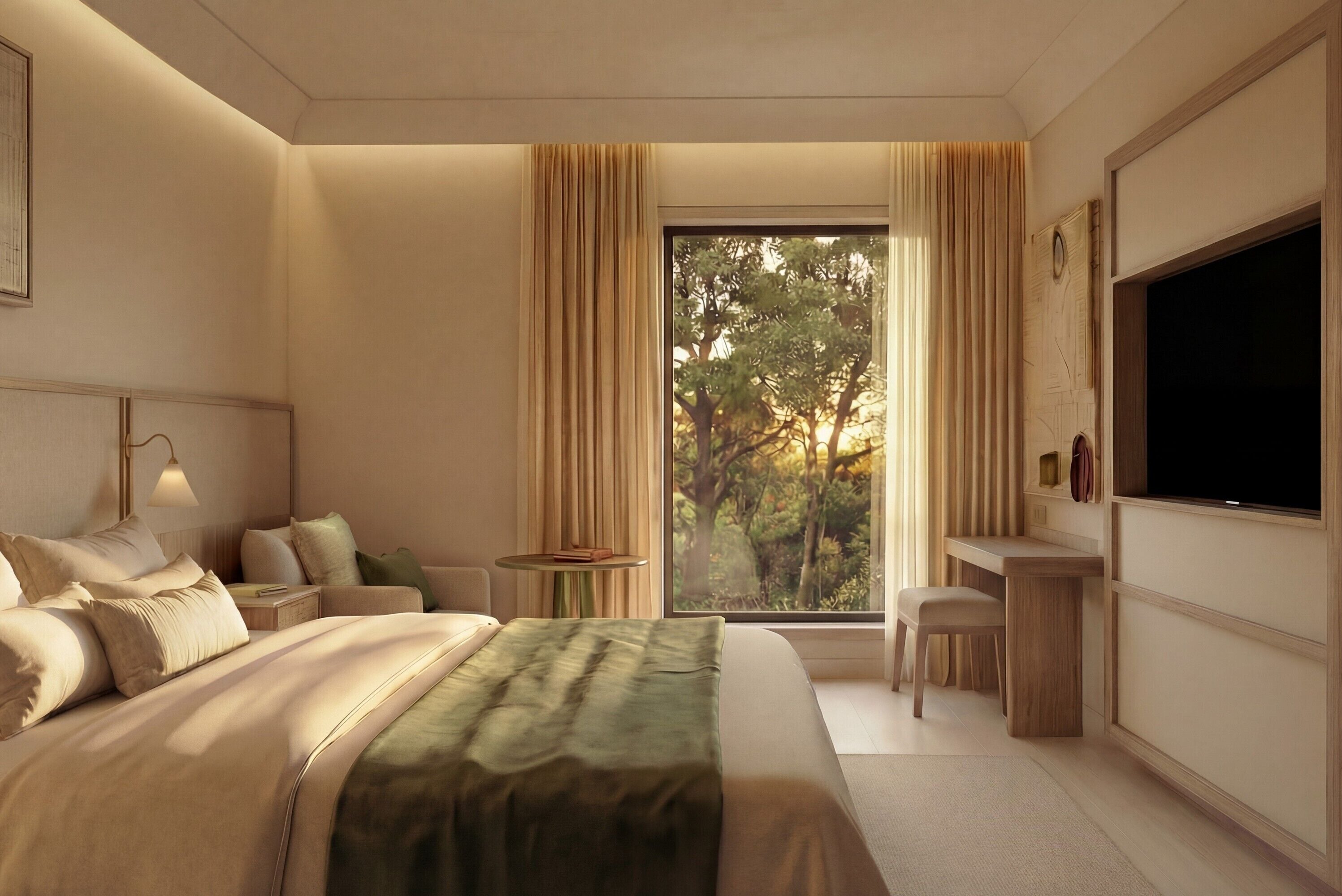 Classic Room Balcony | Premium bedding, free minibar items, desk, blackout curtains