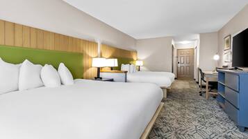 Room, Multiple Beds, Non Smoking (Efficiency) | 1 bedroom, premium bedding, desk, laptop workspace