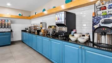 Free daily on-the-go breakfast