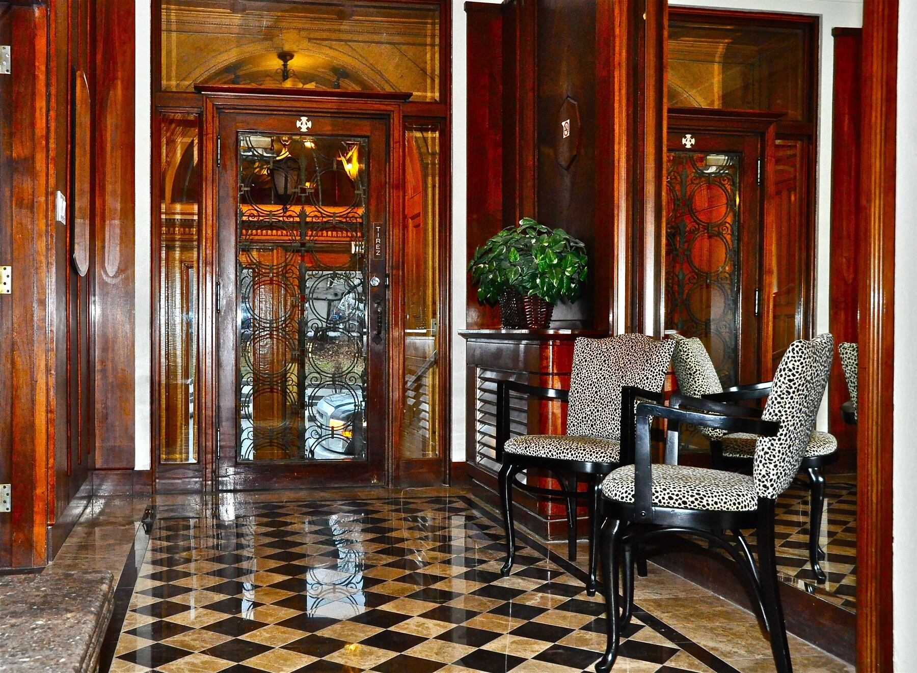 Interior entrance