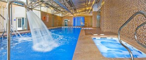 Indoor pool, 2 outdoor pools, sun loungers