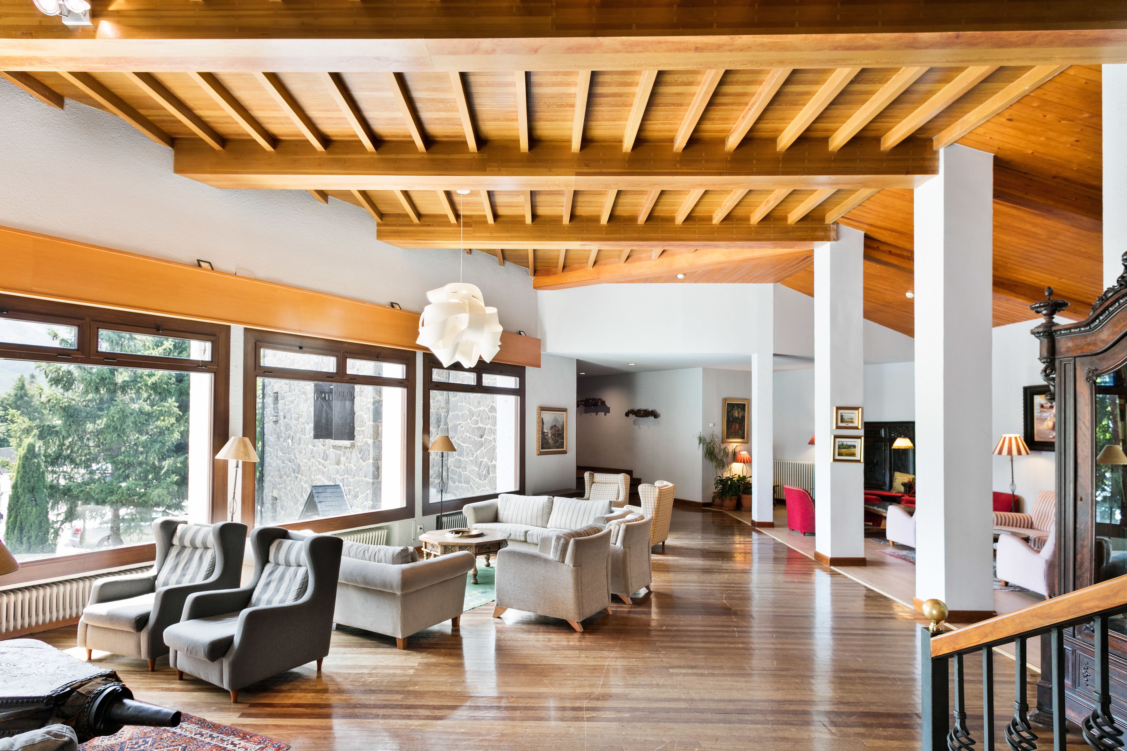 Siddeområde i lobbyen