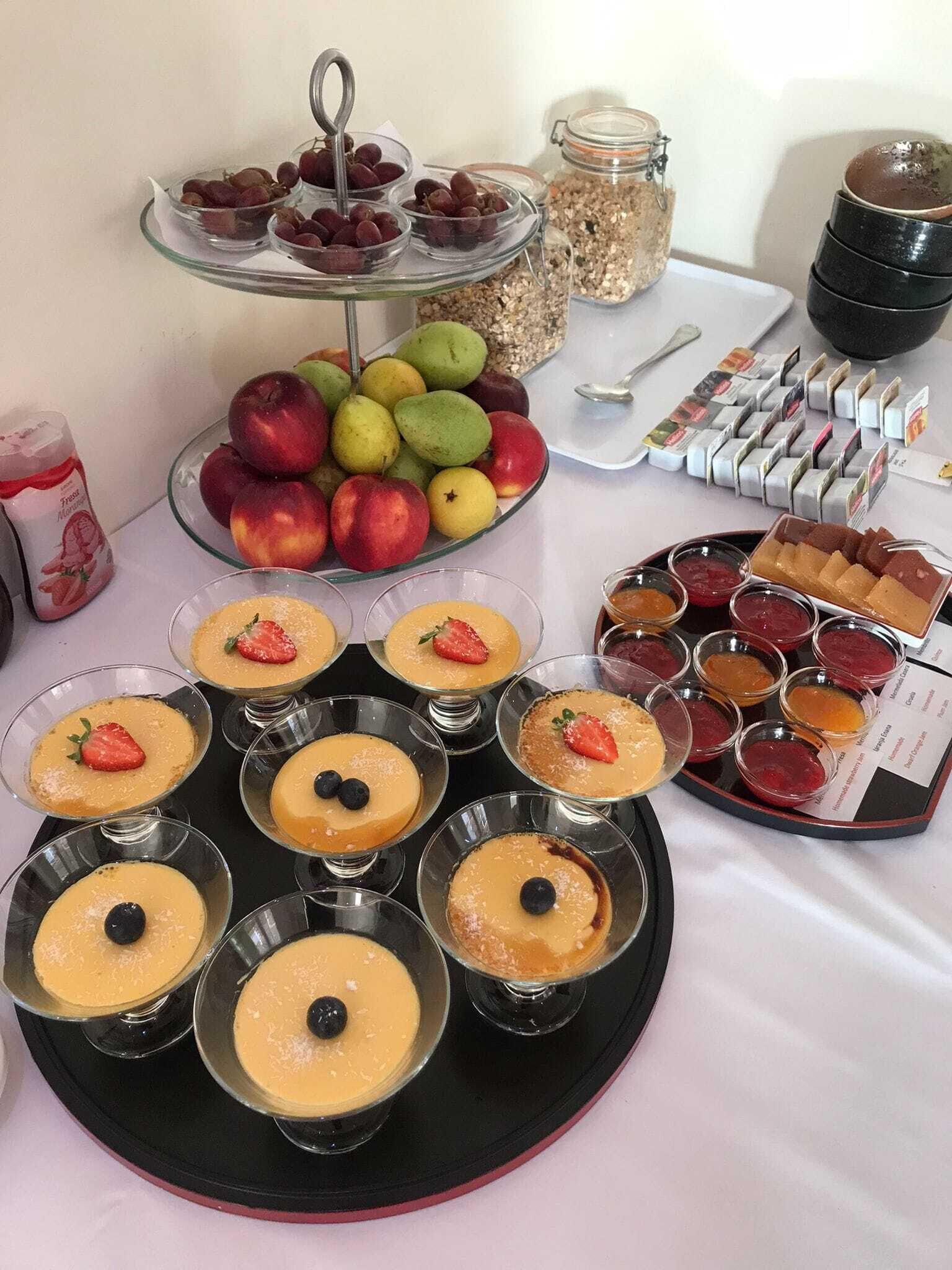 daily buffet breakfast (eur 9 per person)