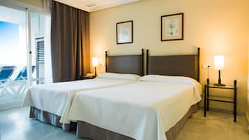 1 slaapkamer, een kluis op de kamer, individueel gedecoreerd