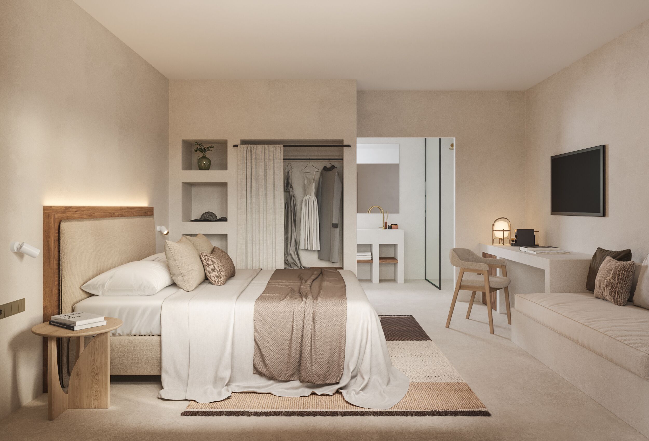 标准双人房, 1 张特大床, 露台, 花园景观 | 迷你吧、客房内保险箱、熨斗/熨板、免费 WiFi