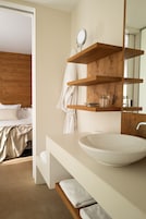 Villa, Terrace, Garden View | Bathroom | Shower, free toiletries, hair dryer, bathrobes