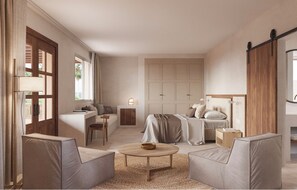 Suite, 1 King Bed, Terrace, Garden View