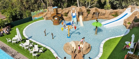 2 outdoor pools, open 10:00 AM to 9:00 PM, pool umbrellas, sun loungers