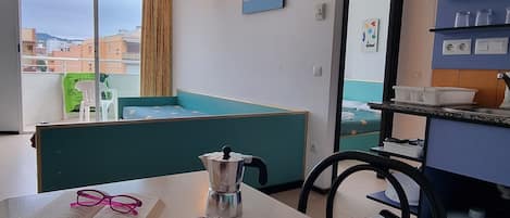 Basic Apartment, 1 Bedroom, Balcony | Desk, blackout drapes, iron/ironing board, free WiFi