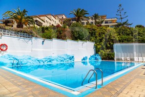 2 outdoor pools, open 10:00 AM to 8:00 PM, pool umbrellas, sun loungers