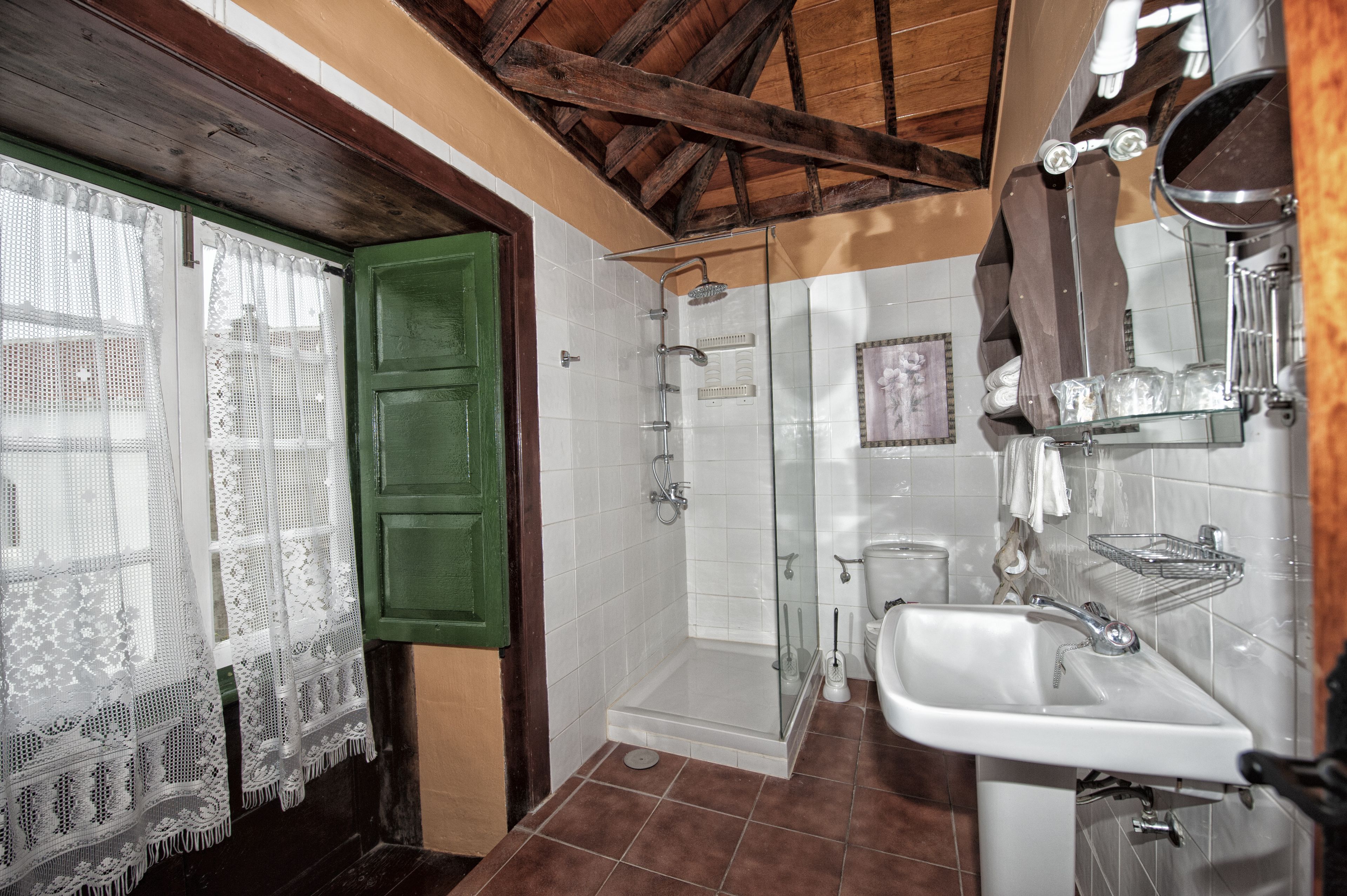 comfort double room | bathroom | designer toiletries, hair dryer, towels