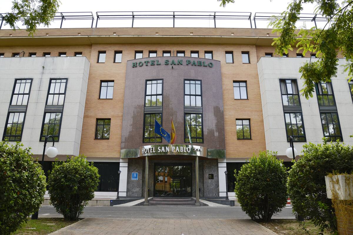 front of property