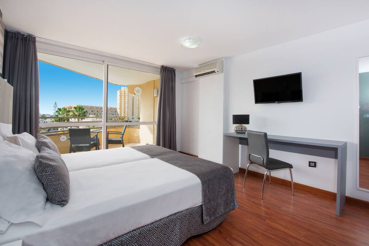 individually decorated, individually furnished, desk, iron/ironing board