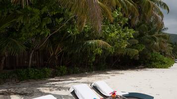 Beach nearby, white sand