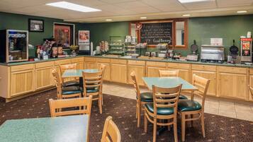 Free daily self-service breakfast