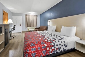 Desk, blackout curtains, iron/ironing board, free WiFi