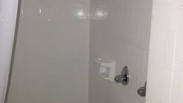 Shower, free toiletries, towels