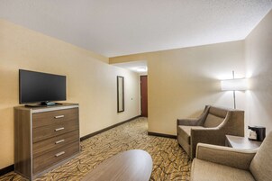 Suite, 1 King Bed, Non Smoking, Refrigerator & Microwave | Desk, laptop workspace, iron/ironing board, WiFi