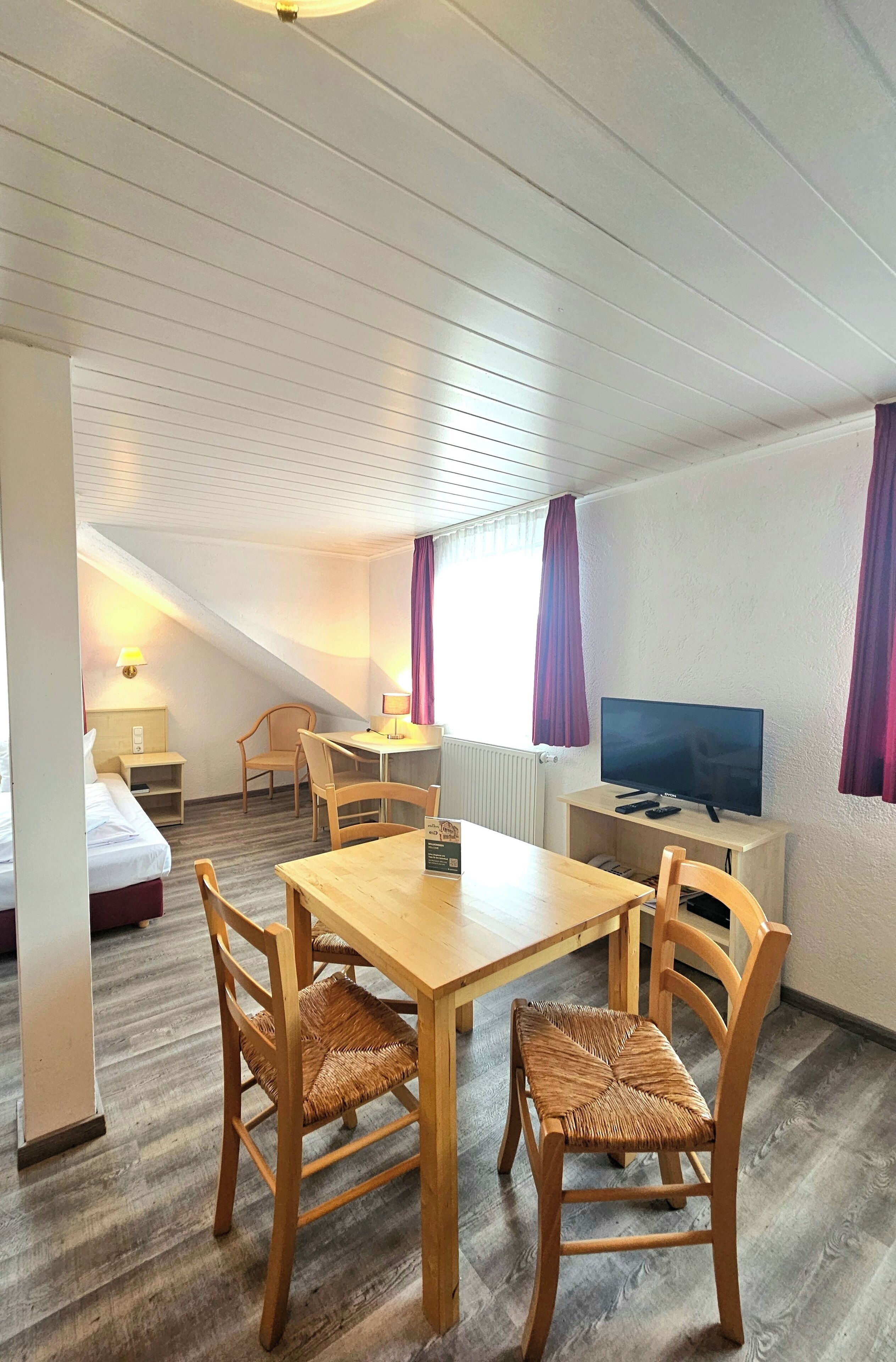 Studio selection of the wine hotel | Living area | TV