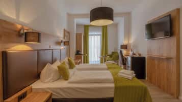 Kleine Villa – Superior Doppelzimmer | 1 Schlafzimmer, hochwertige Bettwaren, Zimmersafe, Schreibtisch